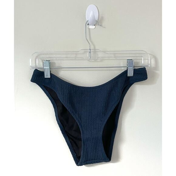 J. Crew Curve Bikini Bottom Navy Blue Size Medium NEW - Picture 3 of 6